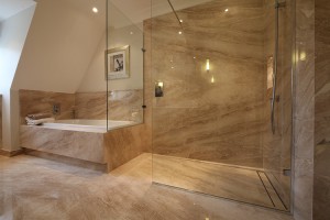 Luxury walk in shower