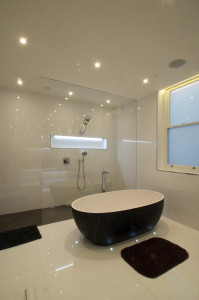 shower and bath wet room design