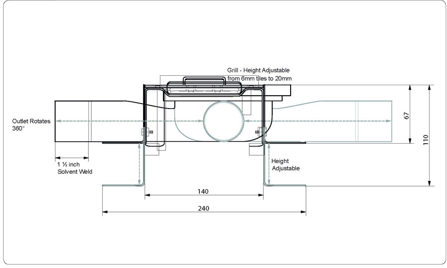 Linear Wet Room Drain Wet Room Drainage CCL Wetrooms