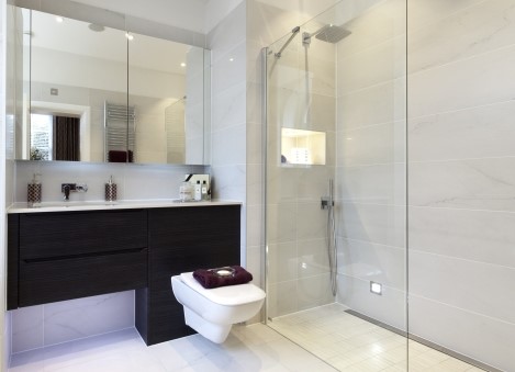 monochrome wetroom