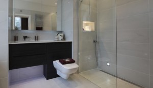 Open plan wet room