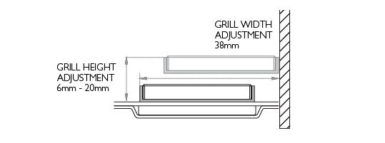 Wall Grill Height Adjustment