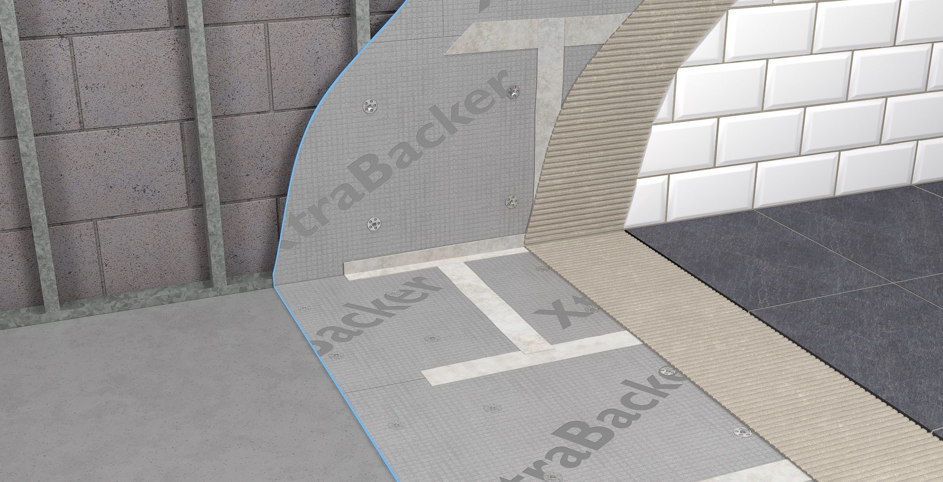 Tile Backer Boards In A Wetroom, Backer Board For Tile Floor