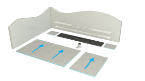 modular wet floor systen