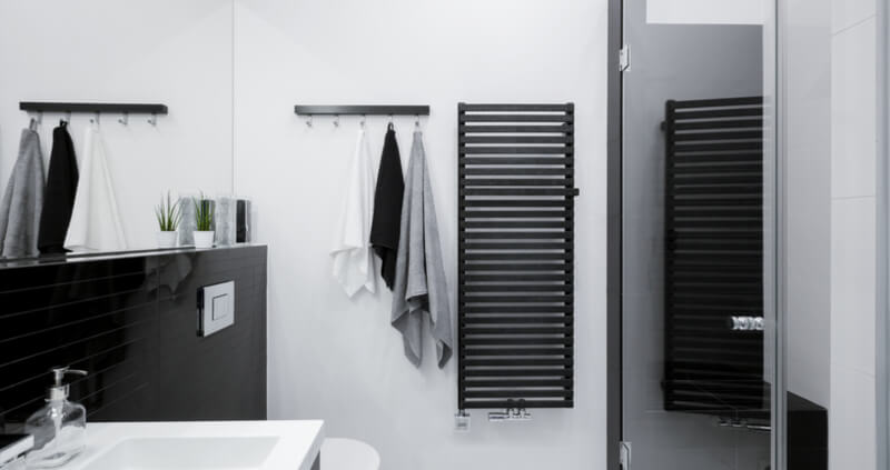 radiator in a wetroom