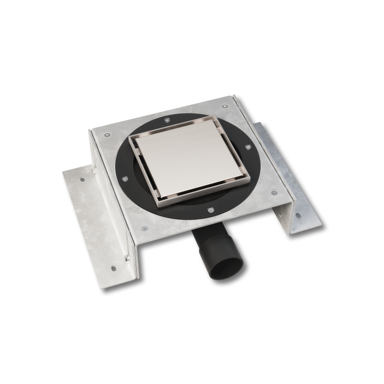 SOLO4 Back-Up Drain - With Grill - TP, WS (Lo-res, Iso View)